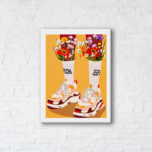 

Картина на холсте прямоугольная I-Art Sneakers 110x145см