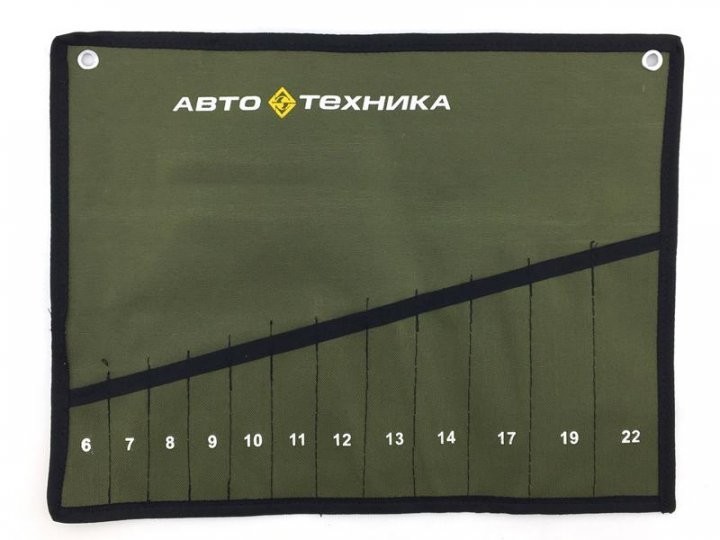 Чехол брезентовый для комбинированных ключей Автотехника 12 карманов ...