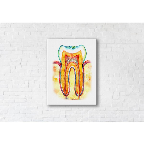 

Картина на холсте прямоугольная I-Art Inside The Tooth 45x60см