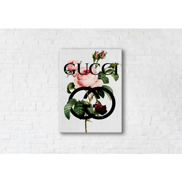 

Картина на холсте прямоугольная I-Art Gucci White 75x100см