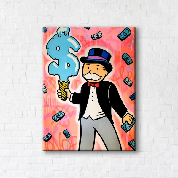 

Картина на холсте прямоугольная I-Art Colored Monopoly 45x60см