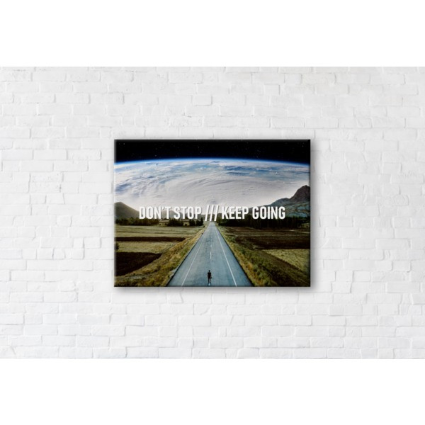 

Картина на холсте прямоугольная I-Art Dont stop keep going 90x120см