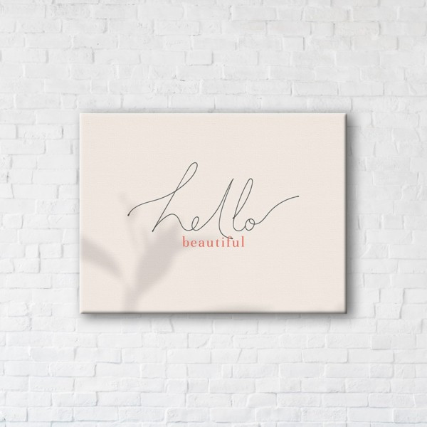 

Картина на холсте прямоугольная I-Art Hello Beatiful 90x120см