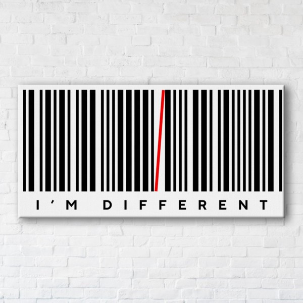 

Картина на холсте прямоугольная I-Art Different 60x120см