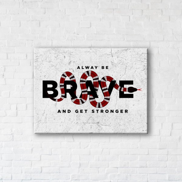 

Картина на холсте прямоугольная I-Art Be Stronger 75x100см