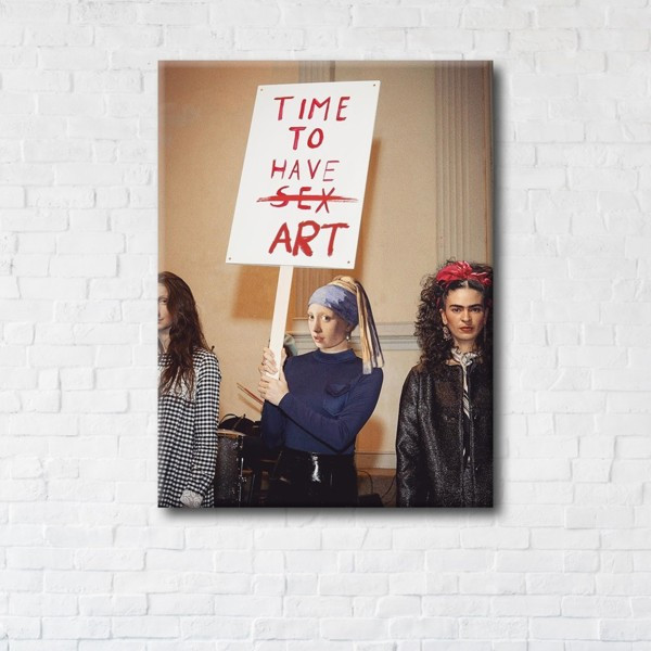 

Картина на холсте прямоугольная I-Art Time to Have Art 75x100см