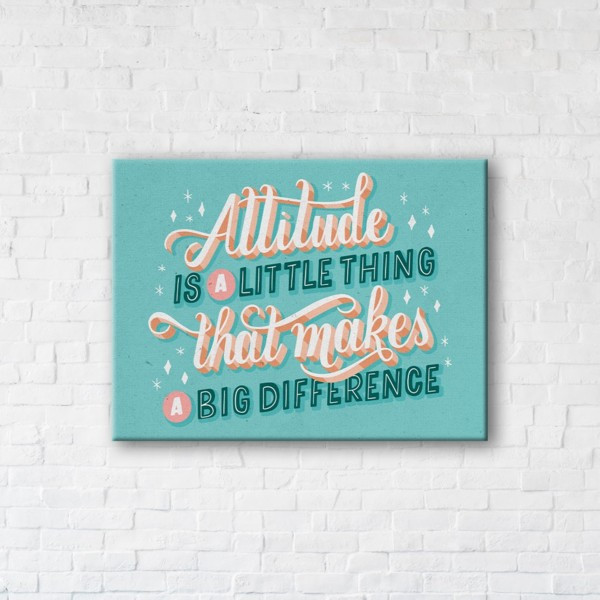 

Картина на холсте прямоугольная I-Art Attitude 90x120см