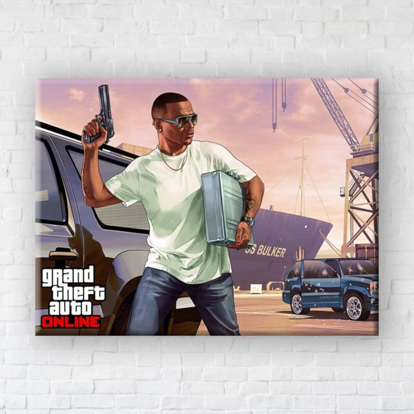 

Картина на холсте прямоугольная I-Art Gta Online 110x145см