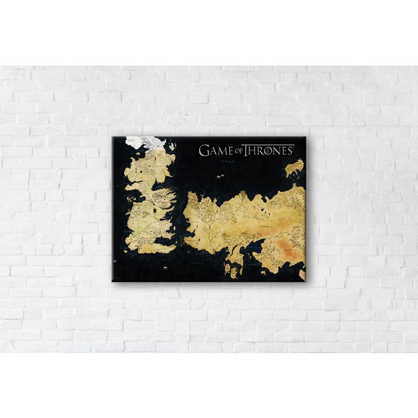 

Картина на холсте прямоугольная I-Art Game Of Thrones World 45x60см