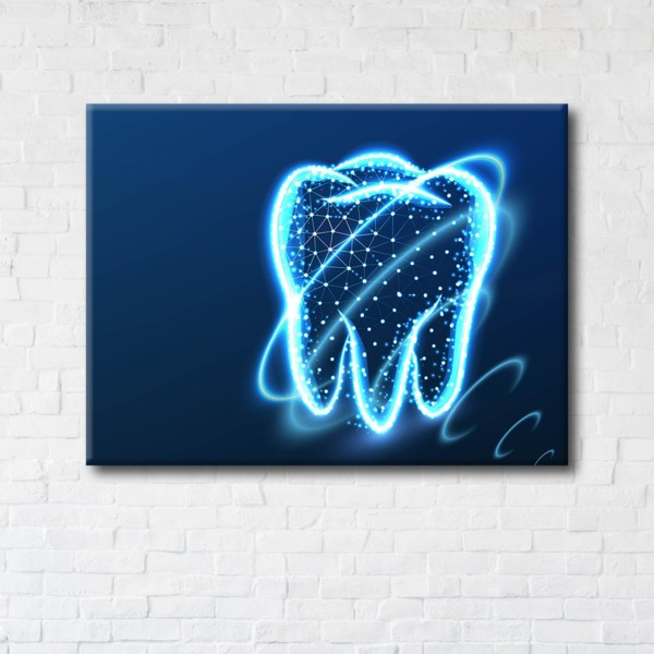 

Картина на холсте прямоугольная I-Art Tooth Enamel 45x60см