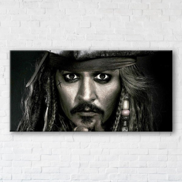 

Картина на холсте прямоугольная I-Art Captain Jack Sparrow 50x100см