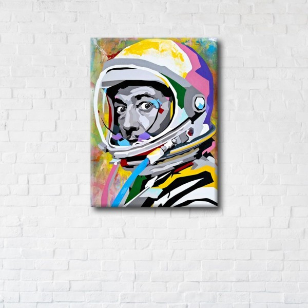 

Картина на холсте прямоугольная I-Art Astronaut Dali 90x120см