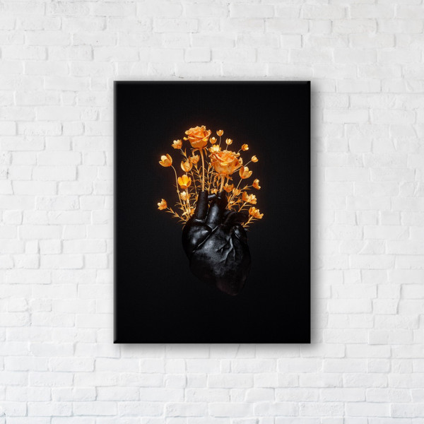 

Картина на холсте прямоугольная I-Art Blooming heart 50x65см