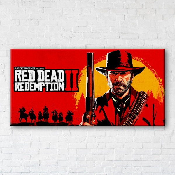 

Картина на холсте прямоугольная I-Art Red Dead Redemption 2 60x120см