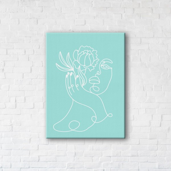 

Картина на холсте прямоугольная I-Art Blue Girl 90x120см