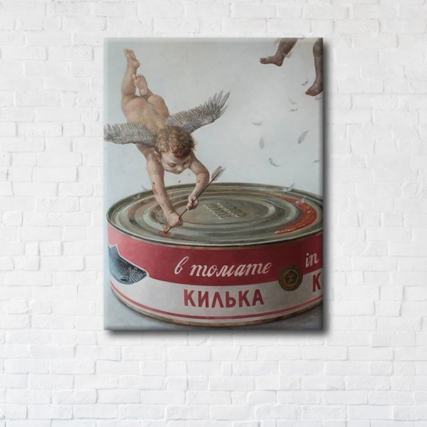 

Картина на холсте прямоугольная I-Art Few in Tomato Sauce 75x100см