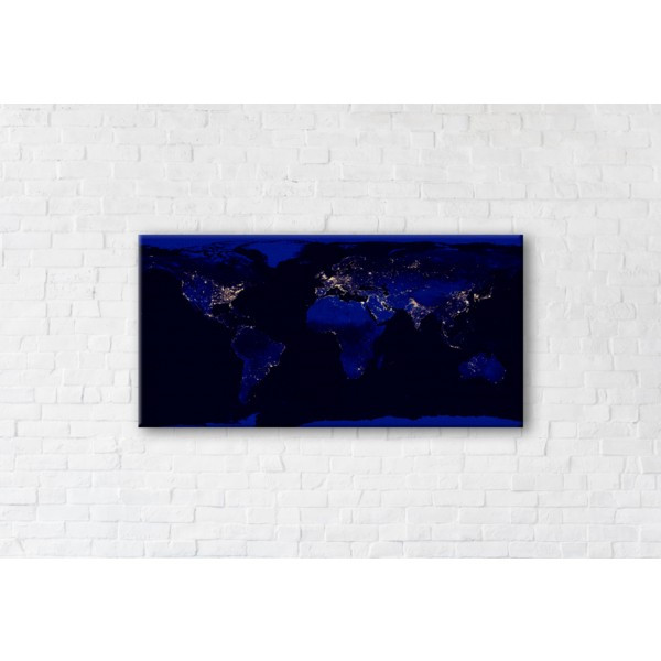 

Картина на холсте прямоугольная I-Art Night World 70x140см