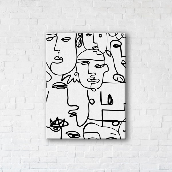 

Картина на холсте прямоугольная I-Art People and Lines 75x100см