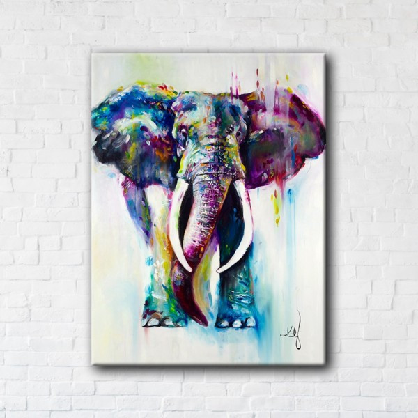 

Картина на холсте прямоугольная I-Art Elephant Art 45x60см