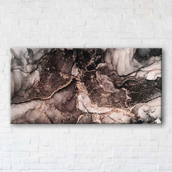 

Картина на холсте прямоугольная I-Art Brown marble 60x120см