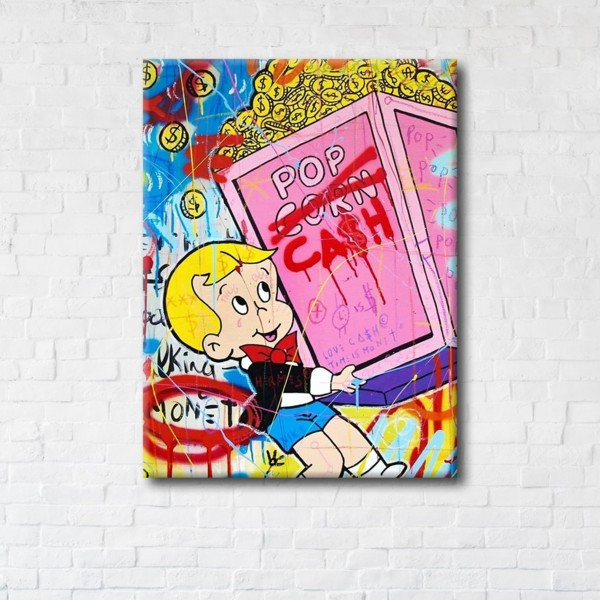 

Картина на холсте прямоугольная I-Art Pop Cash 110x145см