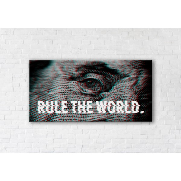 

Картина на холсте прямоугольная I-Art Rule the World 70x140см