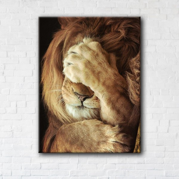 

Картина на холсте прямоугольная I-Art Sleepy Lion 75x100см