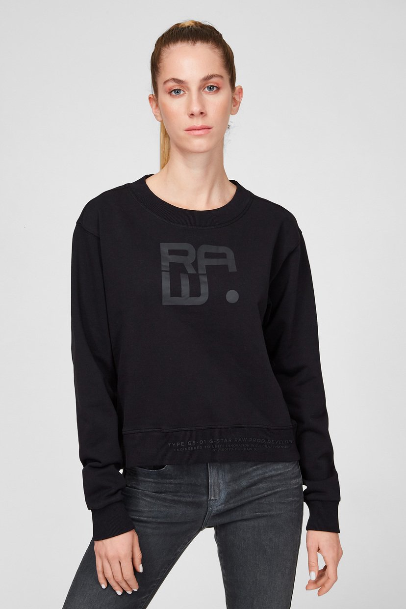 

Женский черный свитшот Graphic crew G-Star RAW  D20420,B782, Женский черный свитшот Graphic crew G-Star RAW XS D20420,B782
