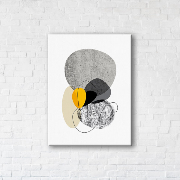 

Картина на холсте прямоугольная I-Art Yellow accent 50x65см