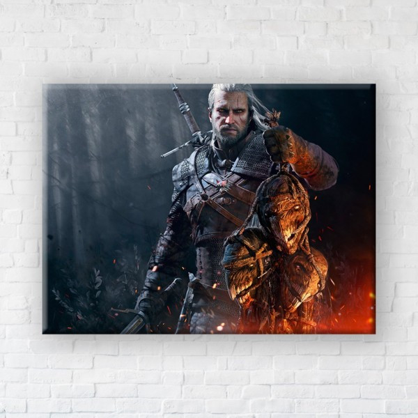 

Картина на холсте прямоугольная I-Art The Witcher Winner 90x120см