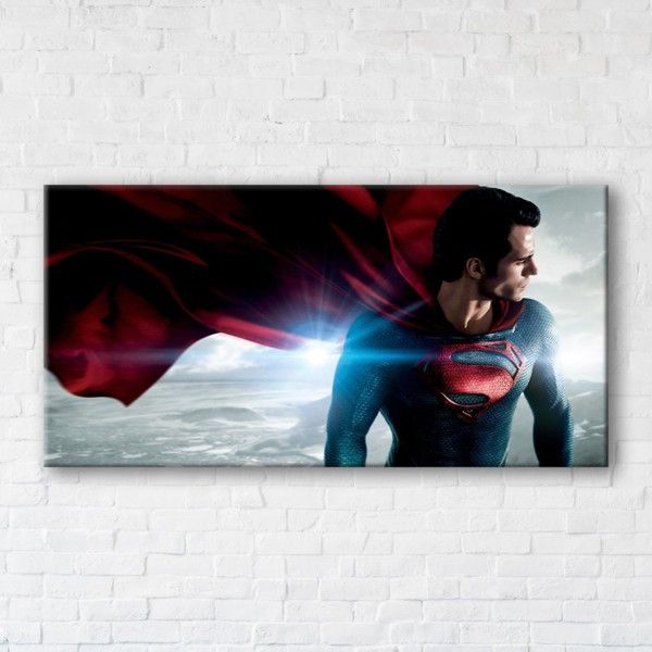 

Картина на холсте прямоугольная I-Art Superman 60x120см