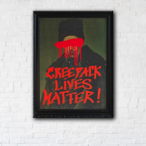 

Картина на холсте прямоугольная I-Art Creepack lives matter 110x145см