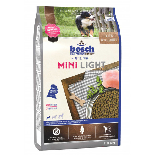 

Сухой корм Bosch HPC Mini Light, для собак, 2.5 кг