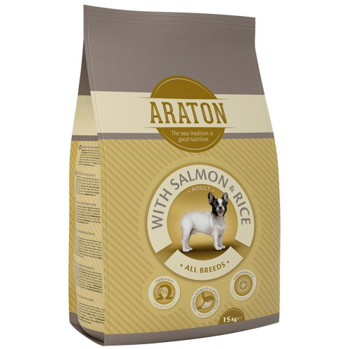 

Сухой корм Araton Adult Salmon & Rice для собак весом от 5 до 60 кг, 15 кг