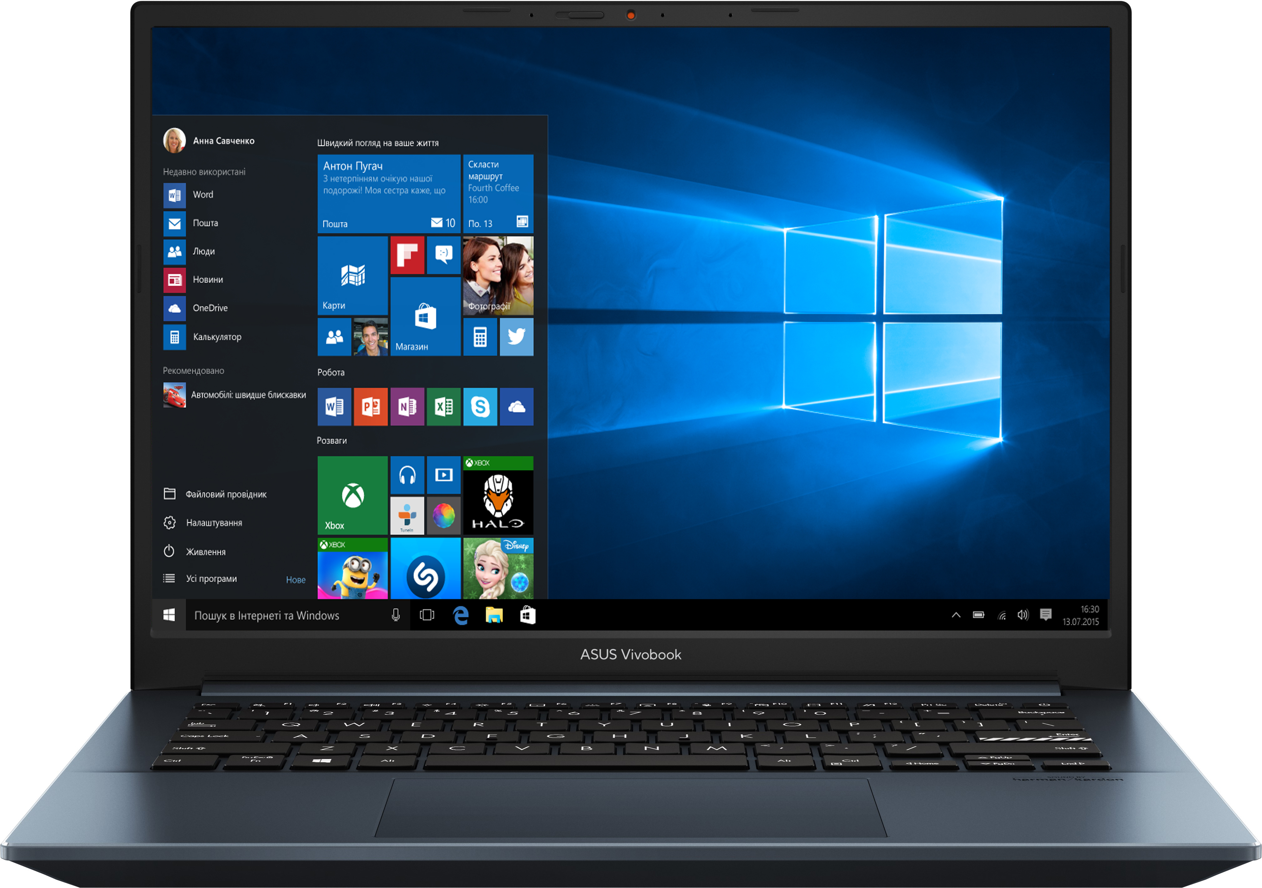 

Ноутбук Asus Vivobook Pro 14 OLED M3401QC-KM043T (90NB0VF2-M00610) Quiet Blue
