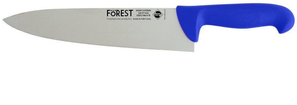

Нож поварской 250 мм синий FoREST