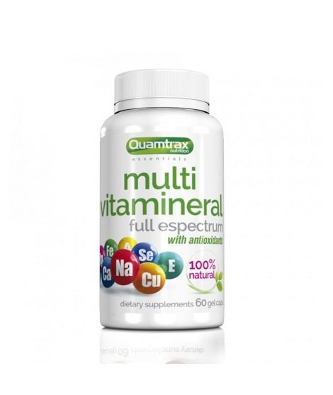 

Комплекс вітамінів Multi Vitamineral Quamtrax 60 капсул (QMT114)