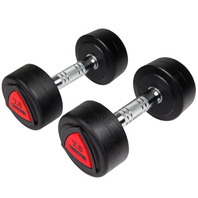 

Гантели профессиональные Hammer PU Compact Dumbbells 2х7,5 кг, код: 4743-S25