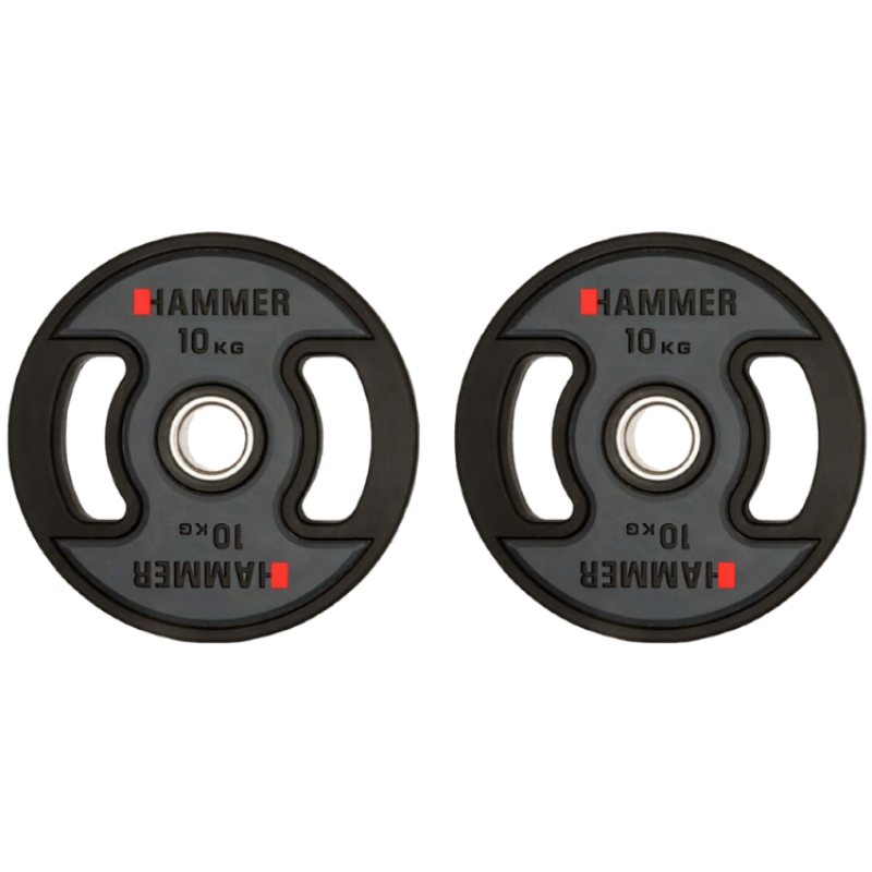 

Олимпийские диски профессиональные Hammer PU Weight Discs 2х10 кг, код: 4708-S25