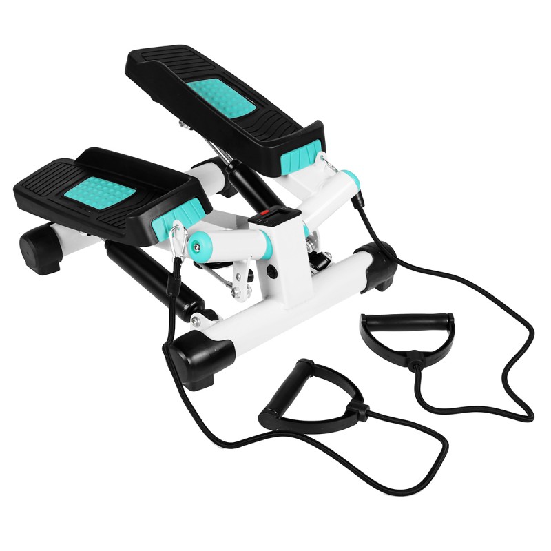 

Мини-степпер поворотный с эспандерами SportVida White/Turquoise, код: SV-HK0361