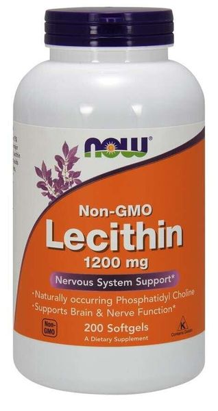 

Лецитин Lecithin Now Foods 1200 мг 200 капсул (NF451)