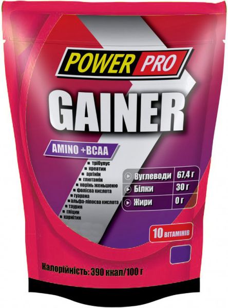 

Гейнер Gainer PowerPro лісова ягода 1.0 кг (PWP112)