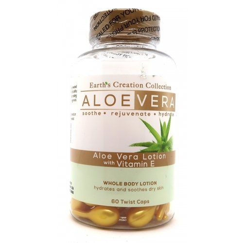 

Лосьйон AloeVera & Vitamin E Earth‘s Creation 60 капсул (EC003)
