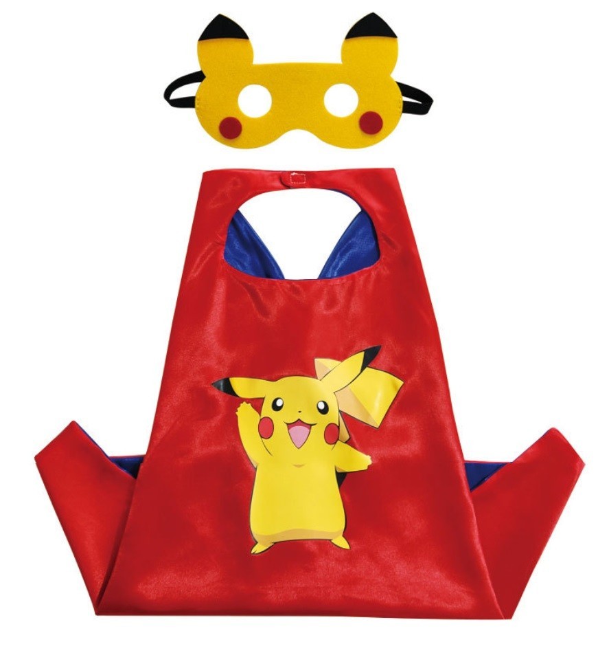 

Детский костюм JustPlay: накидка и маска Покемон Пикачу для детей 2-6 лет