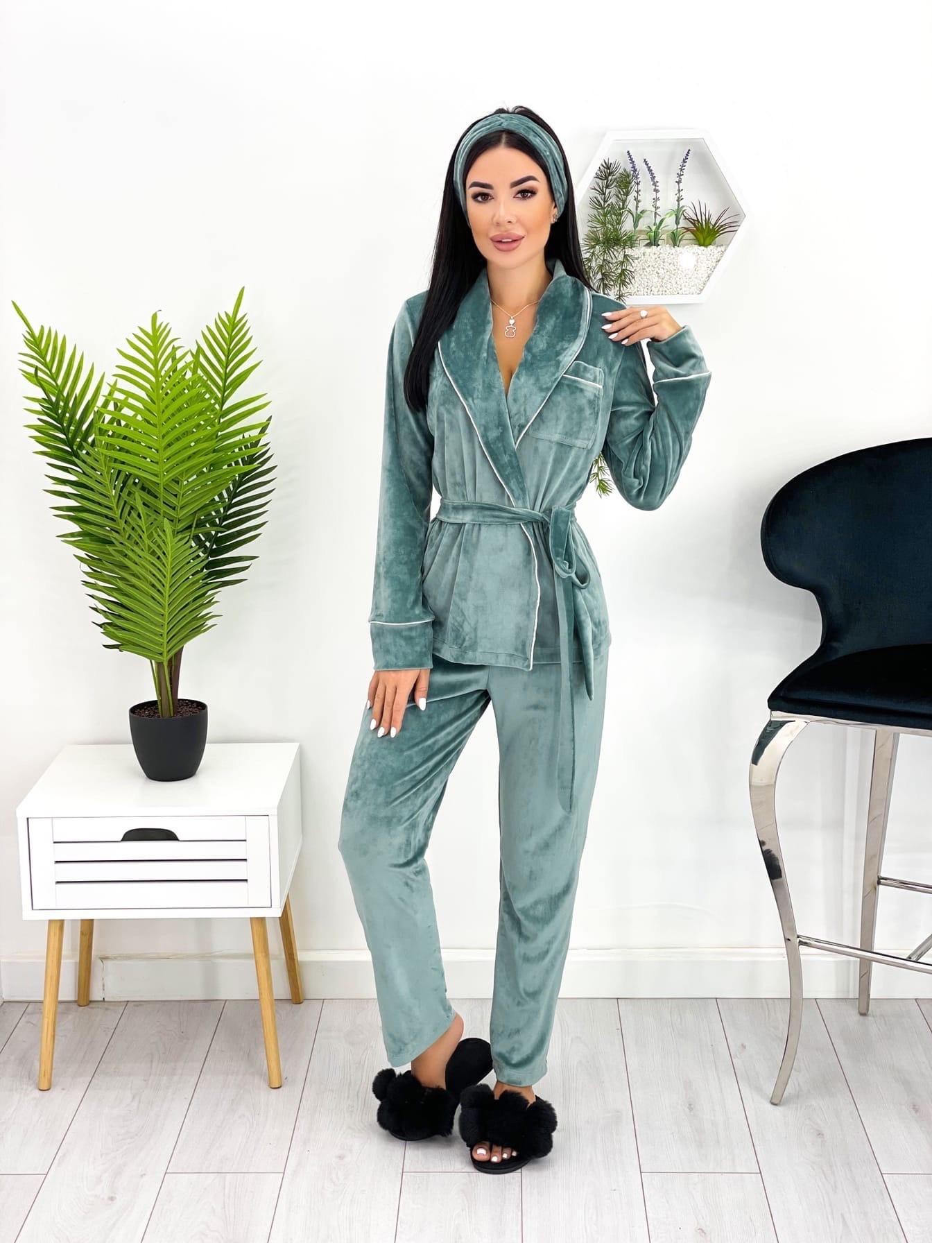 

Домашний костюм ЕВА 88697733  бирюзовый, Домашний костюм ЕВА 88697733 50-52 бирюзовый