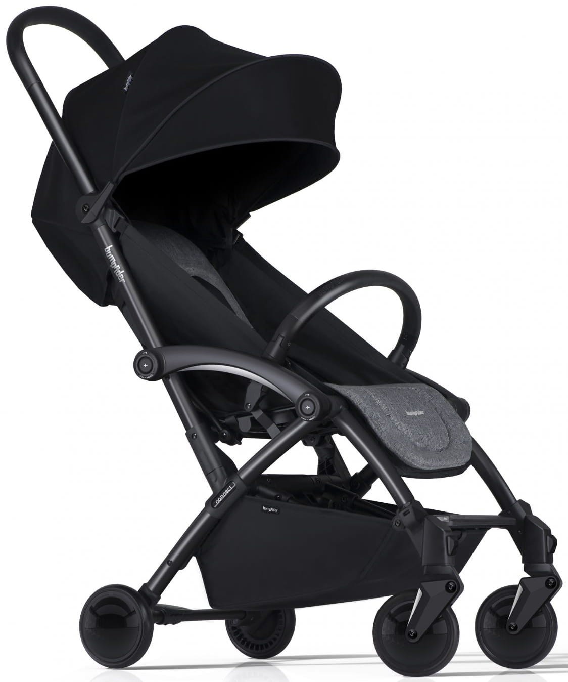 

Детская прогулочная коляска Bumprider Connect 2 Grey melange шасси Black