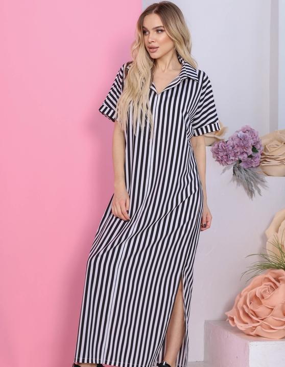 

Платье G&M k-83357 sale 42-44 Размер цвет черный принт полоска
