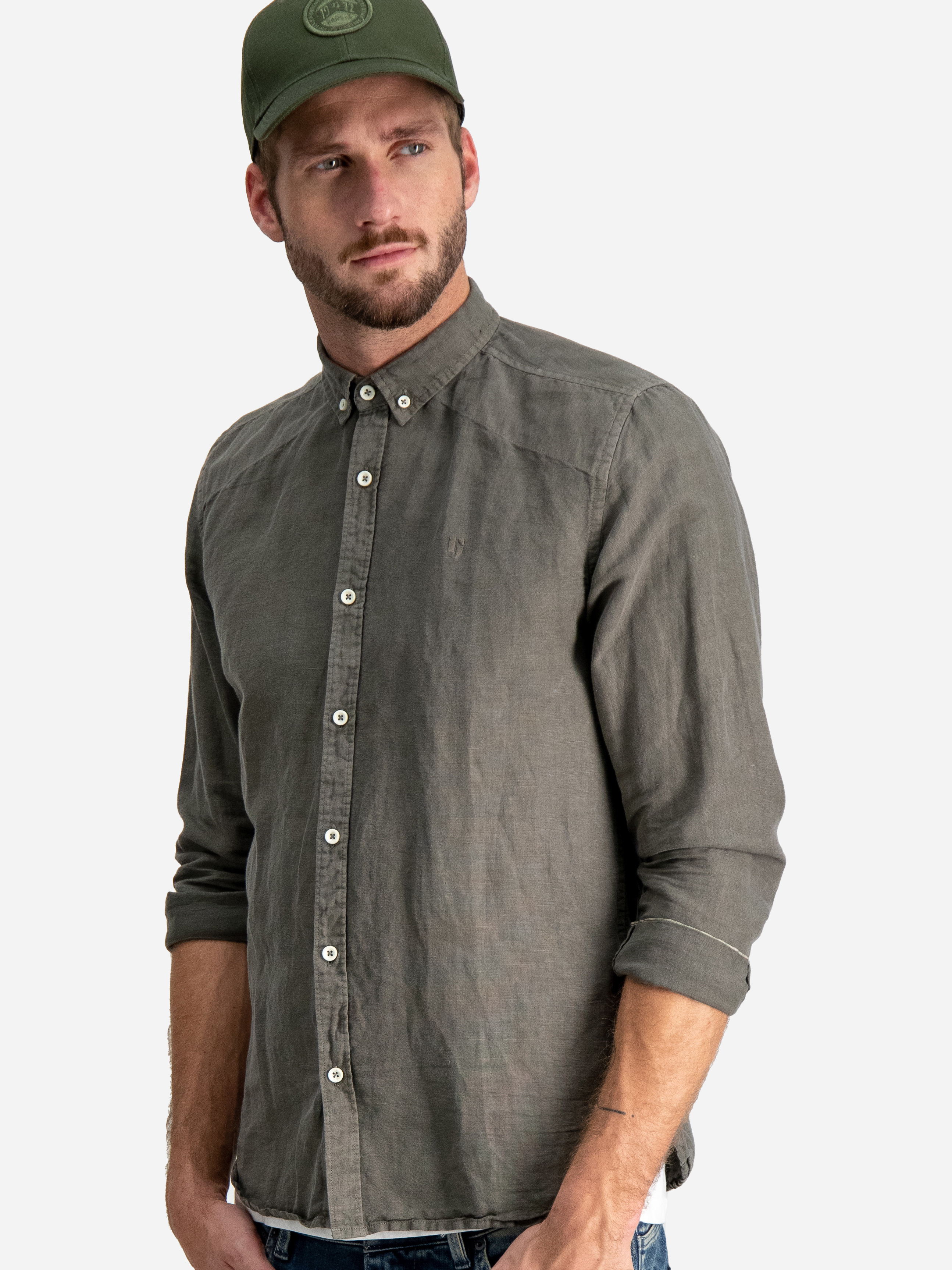 

Рубашка Garcia Jeans B91236/3095 L Светло-оливковая