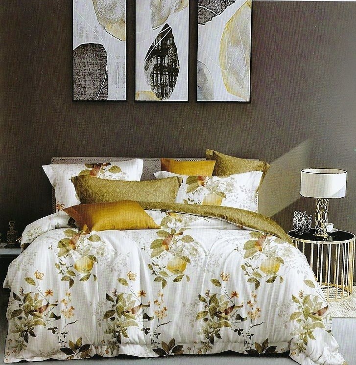 

Комплект постільної білизни Шем Royal satin 180Х220 різнокольоровий 15