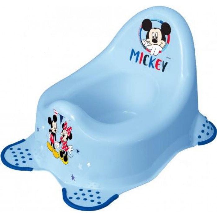 

Горшок keeeper Mickey с нескользящими резинками голубой